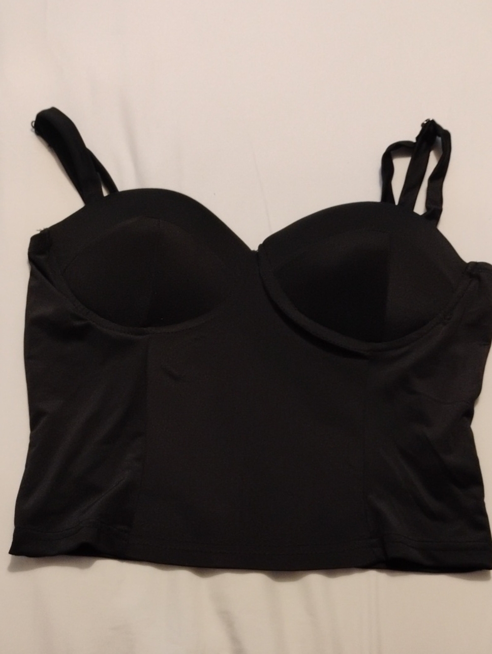 Haute Monde Black Longline Bustier Bralette